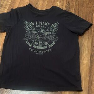 Wrangler Black Yellowstone Graphic Tee